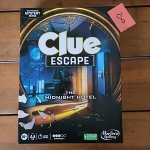 Clue Escape The Midnight Hotel one-time solve Escape Room Board Game